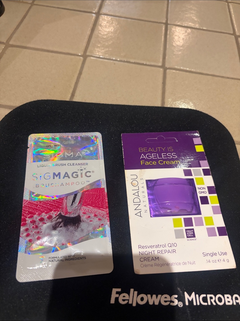 SigMagic Brush Shampoo & Andalou Naturals Ageless Face Cream - Pink & Purple